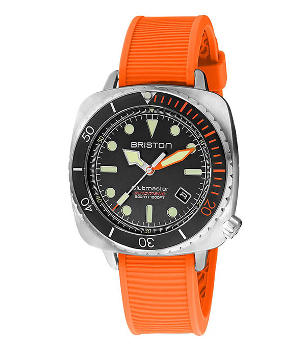 Bracelet Nato Silicone Orange 245mm Briston