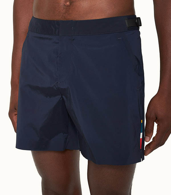 Men's Bulldog Bonded Bathing Shorts Graphite Night Iris Orlebar Brown