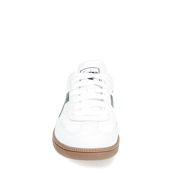 Sneakers Trainer Blanc et Verts Paturages Diadora