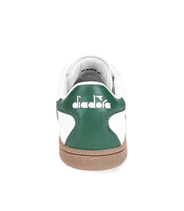 Sneakers Trainer Blanc et Verts Paturages Diadora