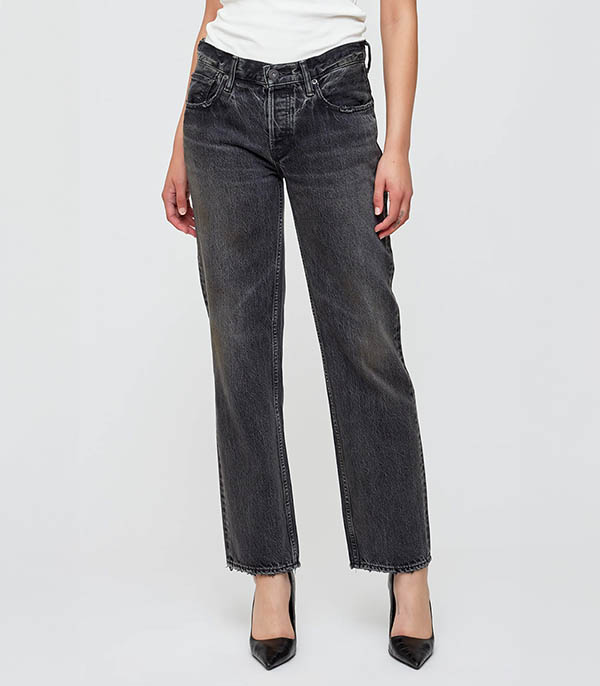 Iona Straight Low Black Jeans Moussy Vintage