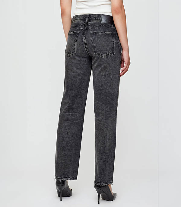 Iona Straight Low Black Jeans Moussy Vintage