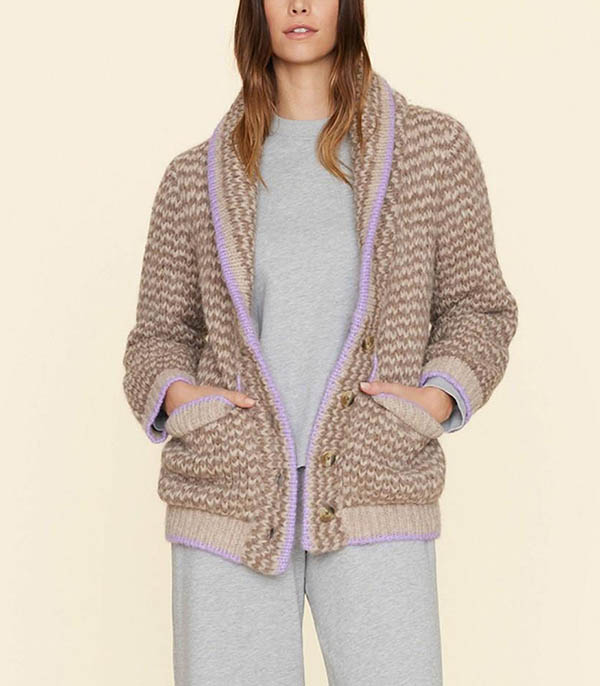 Cardigan Alpaga Coltyn Café au Lait Xirena