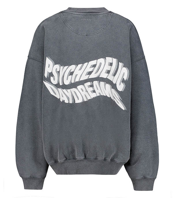 Sweatshirt Jaci Daydreams Washed Black Anine Bing