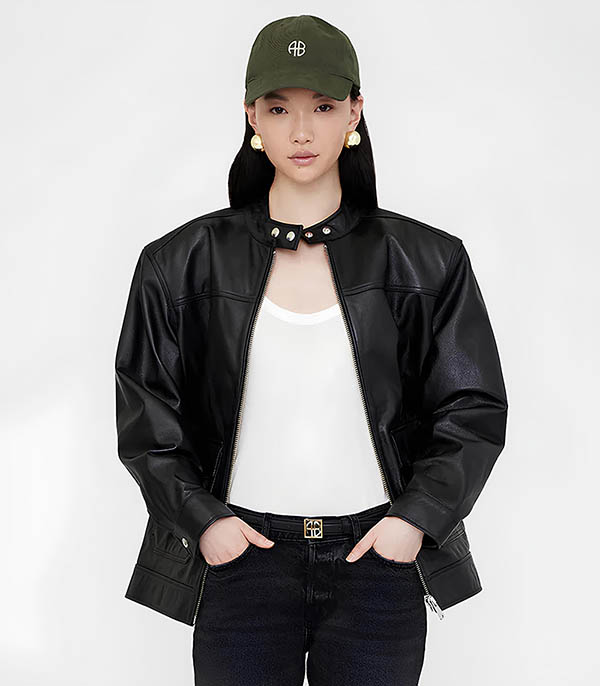 Jeremy Baseball Cap Dark Olive Anine Bing