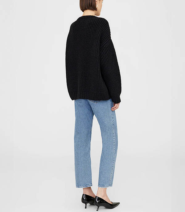 Sydney Crew Black sweater Anine Bing