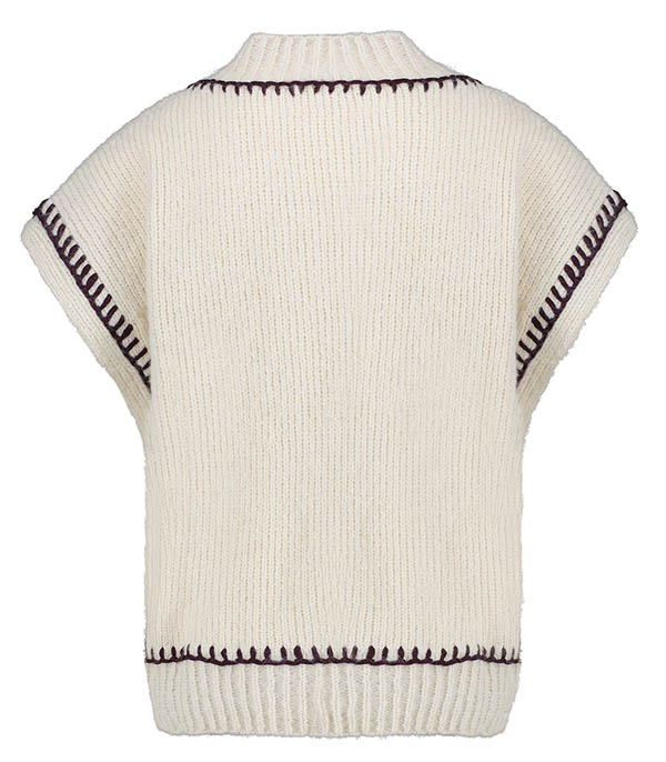 Lima Santiago Ivory sleeveless sweater Roseanna