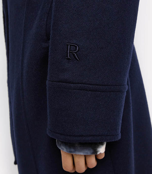 Rosa Navy Luxury Coat Roseanna