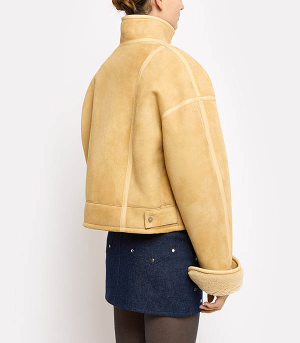 Shearling Reversible Leather Chacha Natural Roseanna