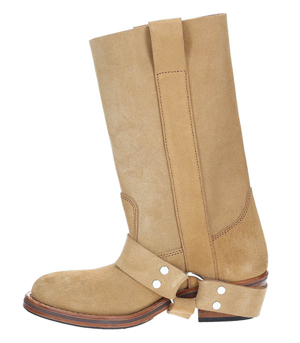 Camel Leather Motard Boots x La Botte Gardiane Roseanna