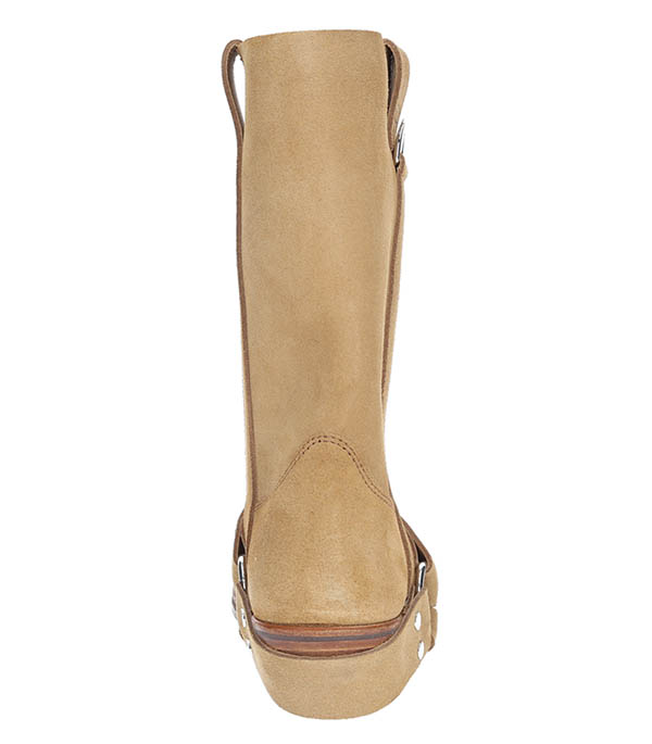 Camel Leather Motard Boots x La Botte Gardiane Roseanna