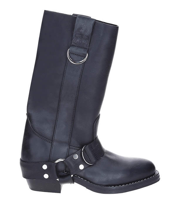 Bottes Motardes Cuir Noir x La Botte Gardiane Roseanna