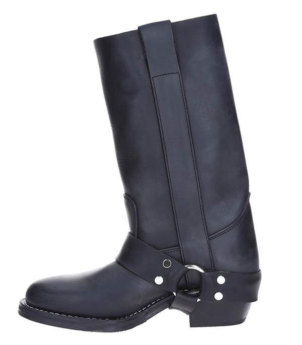 Bottes Motardes Cuir Noir x La Botte Gardiane Roseanna