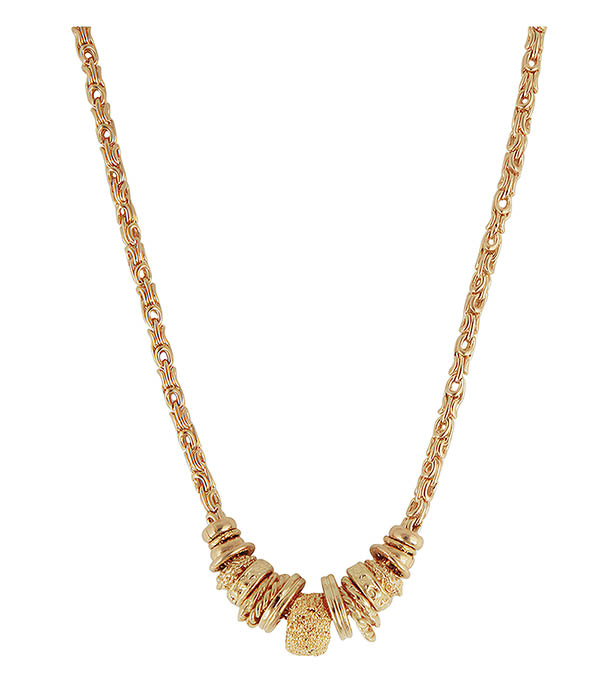 Marquise gold chain necklace Gas Bijoux