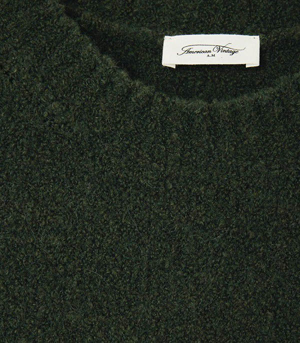 Cikoya Khaki Chiné Sweater American Vintage