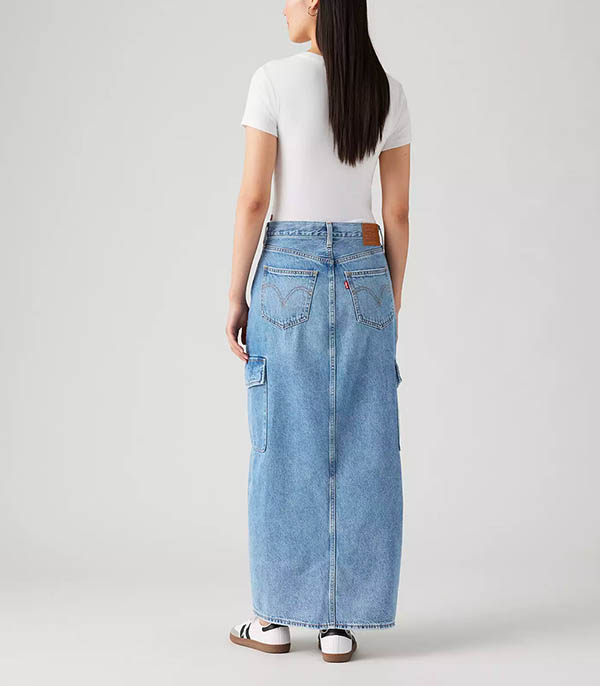 Long Jean Ankle Column Cargo Skirt Maximize the Moment Levi's