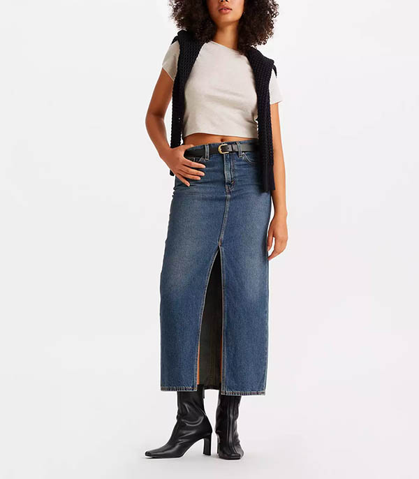 Denim Ankle Column Hello skirt Levi's