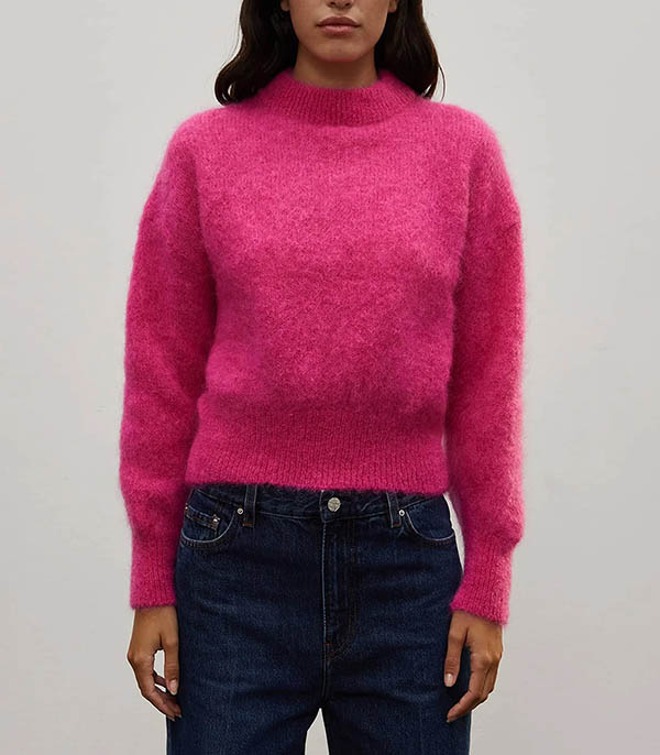 Mohair sweater Jane Fuchsia Surprise Paris