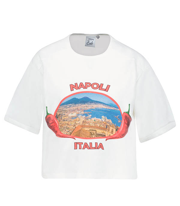 Tee-shirt Carnac Napoli Print Welcome Bob