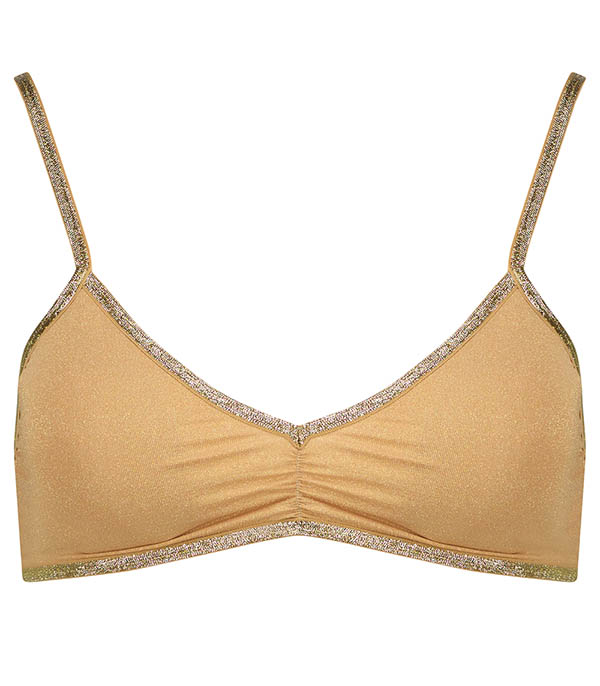 Brassière Georgia Golden Lurex Mousses Amovibles  La Nouvelle