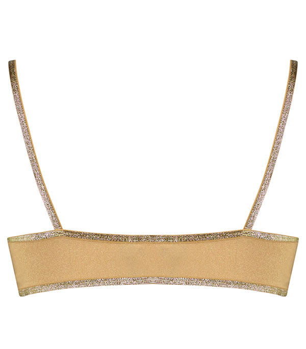 Brassière Georgia Golden Lurex Mousses Amovibles  La Nouvelle