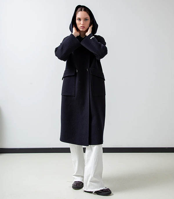 Manteau Tiziana Bleu Marine Paltò