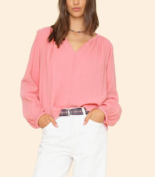 Hortense Pink Charm blouse Xirena