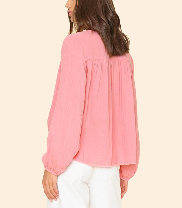 Hortense Pink Charm blouse Xirena