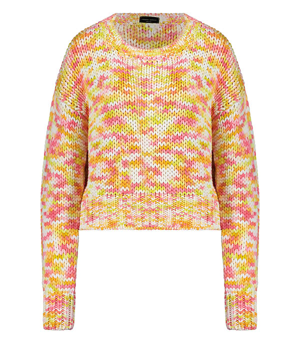 Pull en Coton Col Rond Arancio Roberto Collina