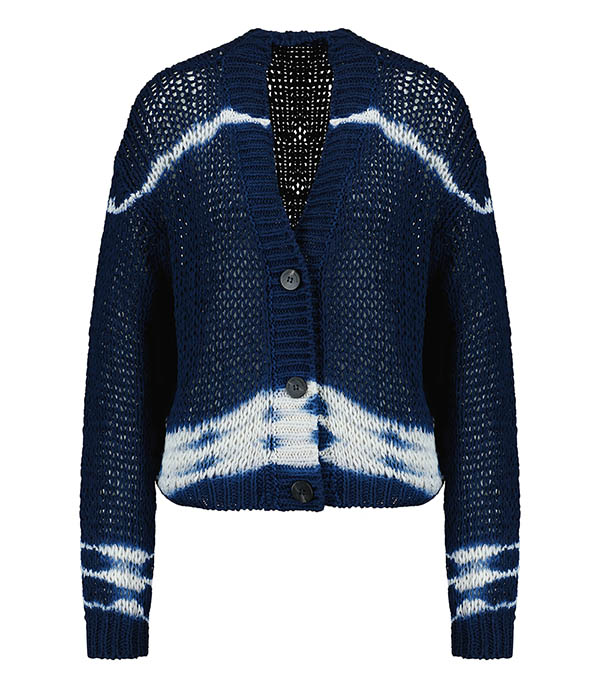 Cardigan en coton Batik Blu Roberto Collina