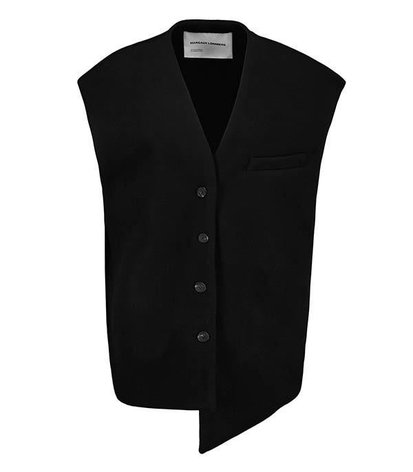 Gilet sans manches Wallis Noir Margaux Lonnberg