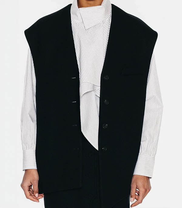 Gilet sans manches Wallis Noir Margaux Lonnberg