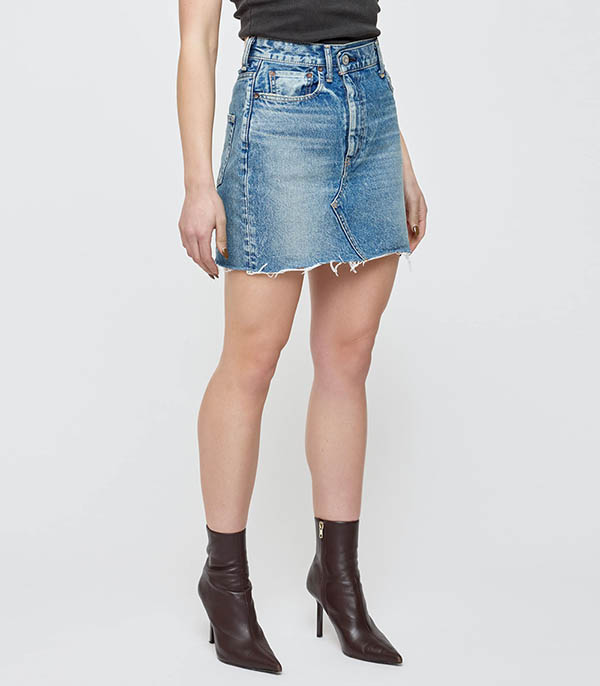 Jupe MV Thomoston Asymmetry Blue  Moussy Vintage