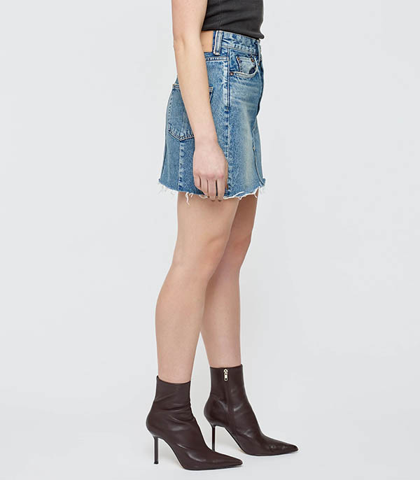 Jupe MV Thomoston Asymmetry Blue  Moussy Vintage
