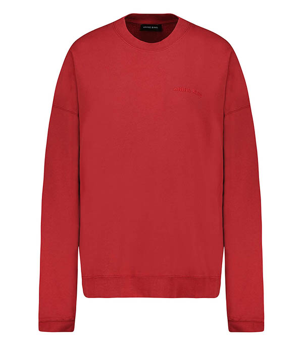 Sweat-shirt Miles Washed Red Anine Bing