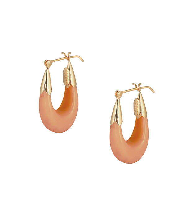 Boucles d'oreilles Écume petit modèle Rouille Gas Bijoux