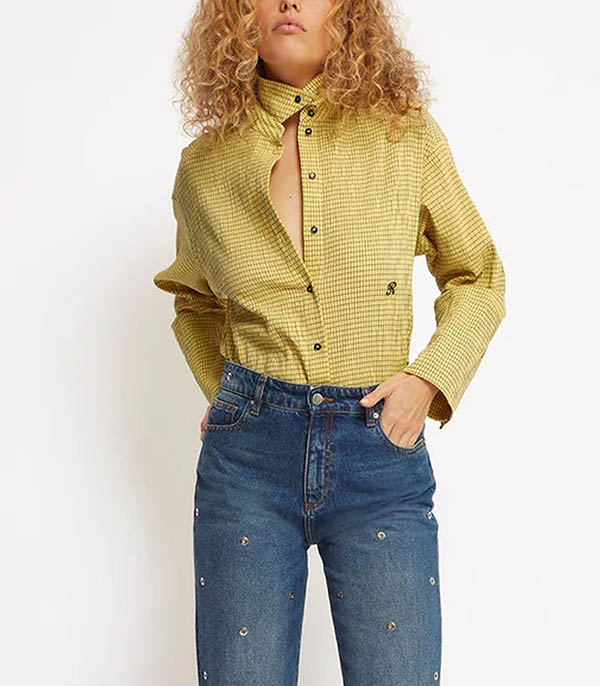 Chemise Kelly Fancy Geometrique Yellow Roseanna