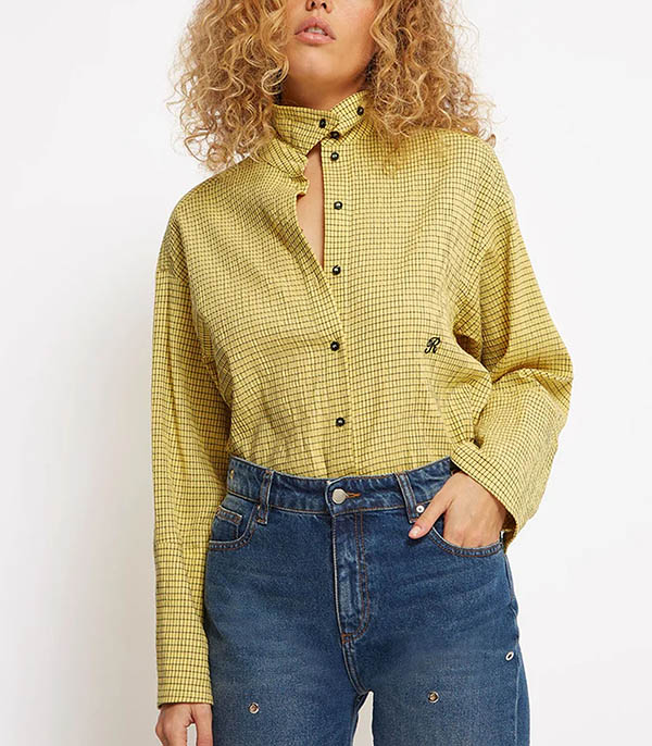 Chemise Kelly Fancy Geometrique Yellow Roseanna