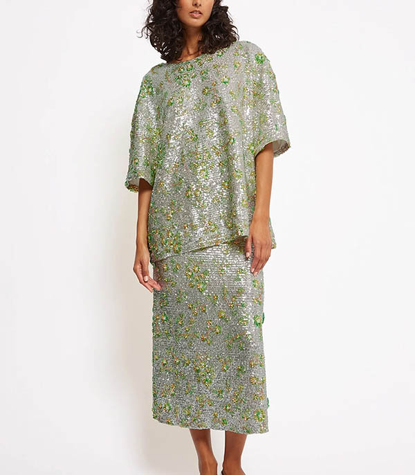 Top Houston Playground Glitter Argent Roseanna