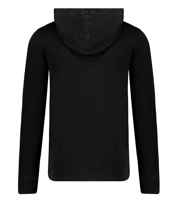 Hoodie Zippé homme French Terry Black James Perse