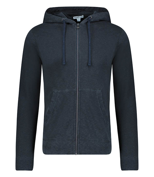 Hoodie Zippé homme French Terry Deep James Perse