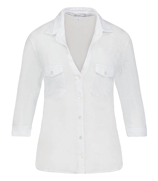 Chemise Flammée Panel White James Perse