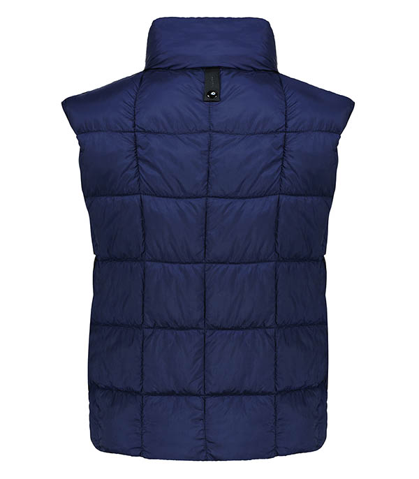 Sleeveless down jacket Anita Navy Blue Paltò