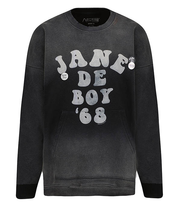 Piper sweatshirt Jane de Boy '68 Black Newtone