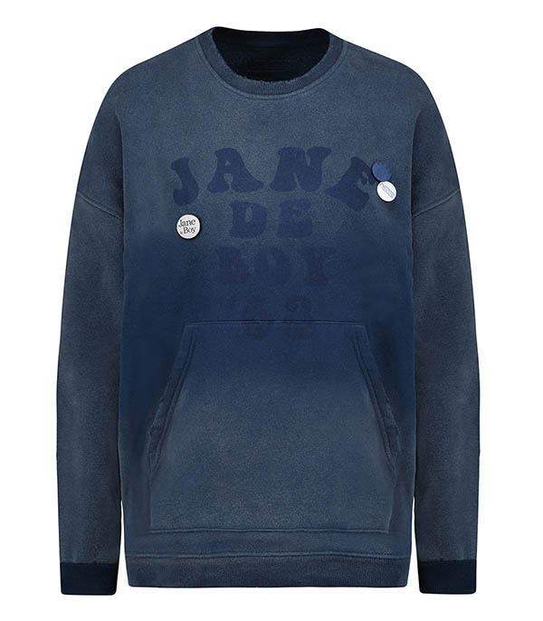 Sweat-shirt Piper Jane de Boy '68 Bleu Newtone