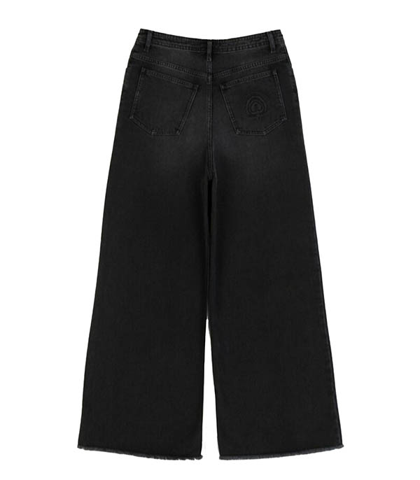 Le Pantalon Oversize Noir Délavé HAPPY HAUS