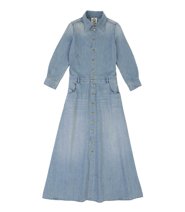 Robe Trompe L'Oeil Light Blue HAPPY HAUS - Taille 36