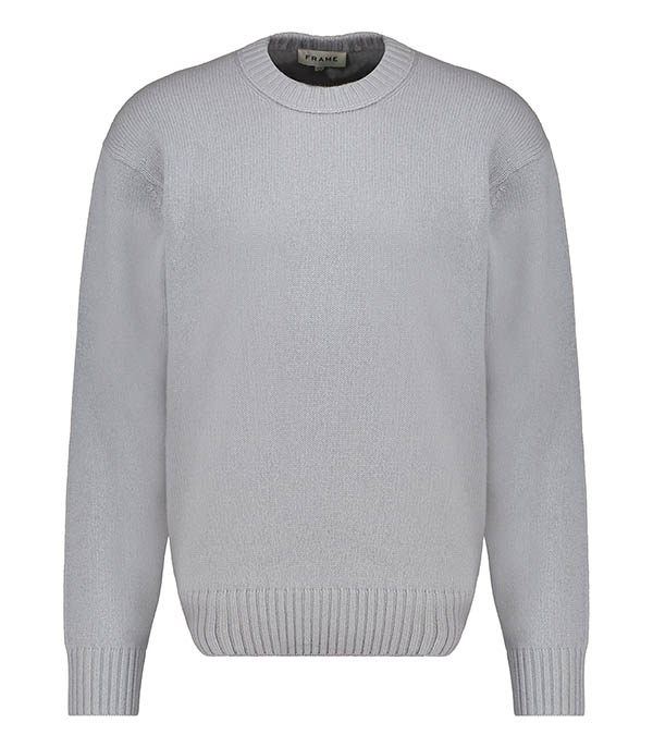 Pull homme Cashmere Crewneck Smoky Blue Frame