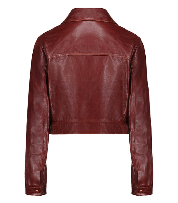 Leather jacket Red Syrah Frame