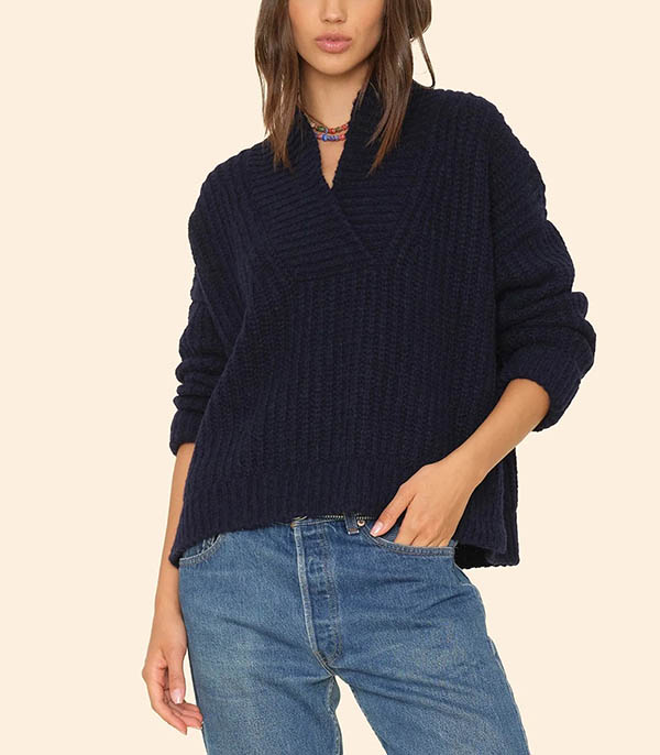 Keyes Navy Blue Sweater Xirena